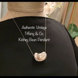 Authentic Vintage Tiffany & Co Kidney Bean Pendant
